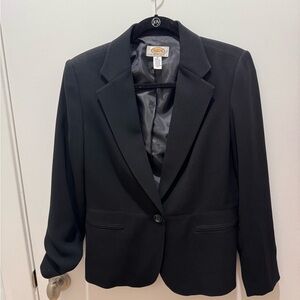 Talbots Simple Black Blazer with Single Button